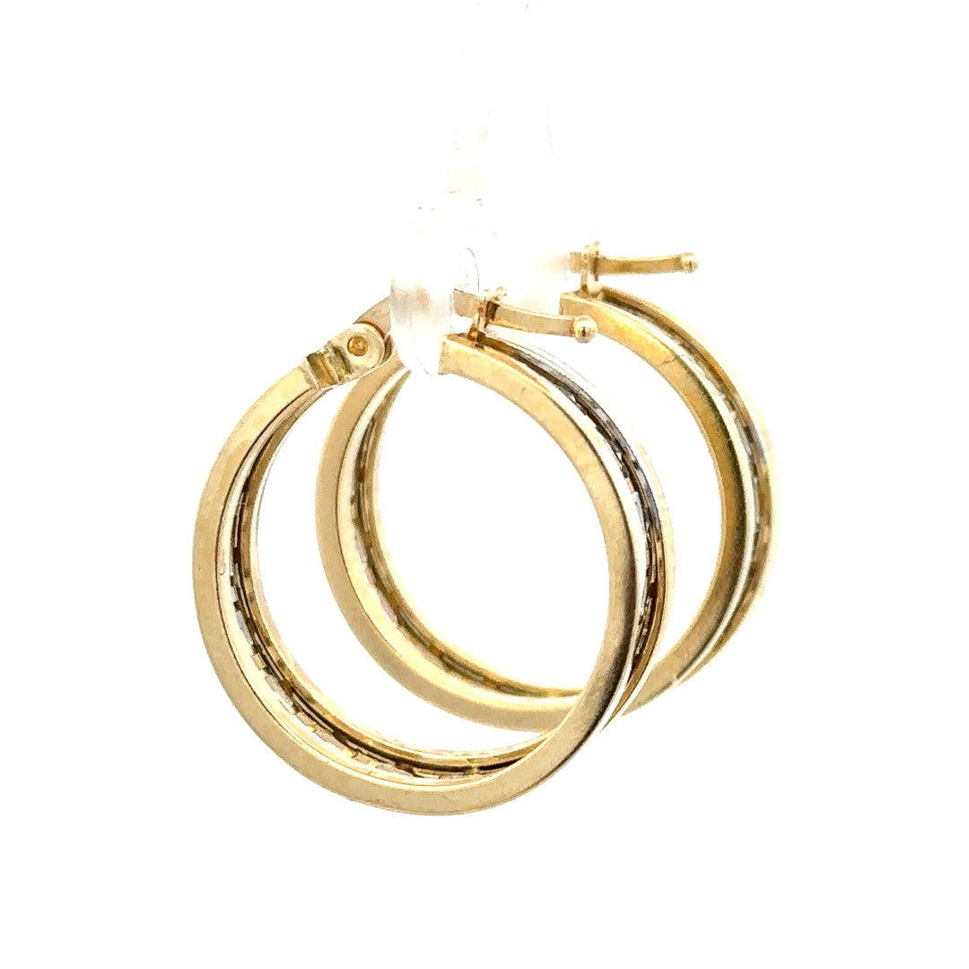 14ct yellow gold earrings weighing 4.2g, featuring simple, elegant design, unbranded jewelry for everyday wear.