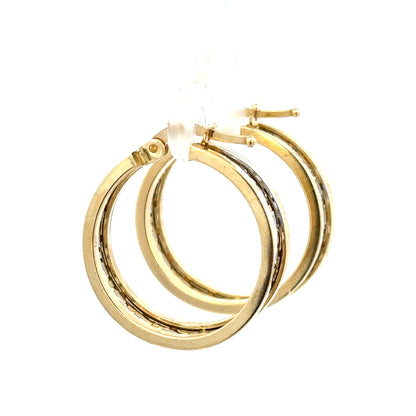 14ct yellow gold earrings weighing 4.2g, featuring simple, elegant design, unbranded jewelry for everyday wear.