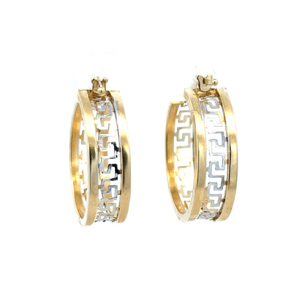 14ct yellow gold earrings weighing 4.2g, displayed on a plain background, showcasing their elegant design and craftsmanship.