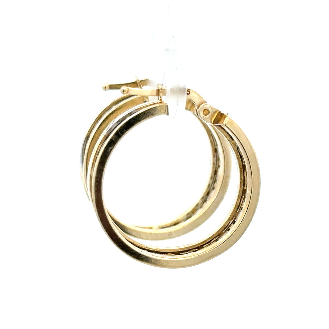 14ct yellow gold earrings weighing 4.2 grams, featuring a classic design, unbranded jewelry for elegant everyday wear.