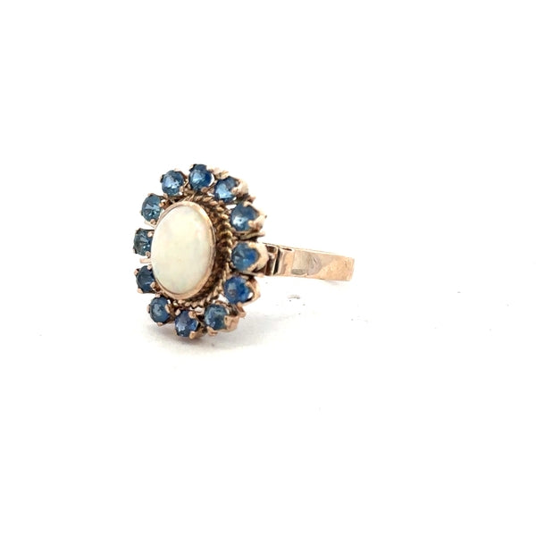 14ct yellow gold ring in size M with a smooth band, unbranded jewelry piece, close-up view of the ring's polished surface.