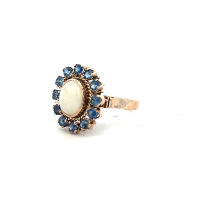 14ct yellow gold ring in size M with a smooth band, unbranded jewelry piece, close-up view of the ring's polished surface.