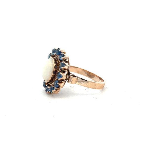 14ct yellow gold ring in size M with a simple band design, unbranded, shown on a plain background.