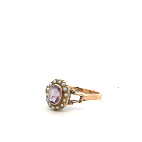 14ct yellow gold ring in size T with a smooth band, unbranded, displayed on a neutral background.