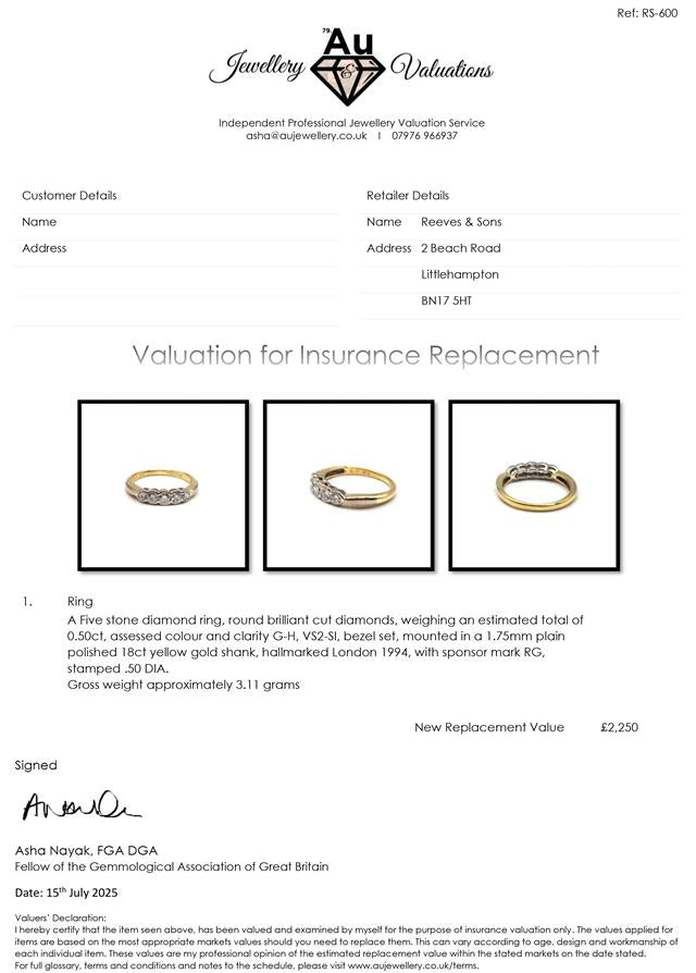 18ct diamond ring showcasing a sparkling diamond set in a sleek band, unbranded jewelry piece.