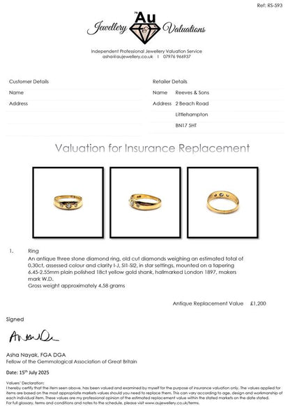 18ct diamond ring with sparkling diamonds on a sleek band, unbranded jewelry piece featuring elegant design and craftsmanship.