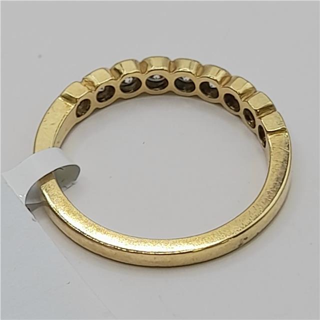 18ct diamond ring in size N featuring a sparkling diamond setting, unbranded elegant jewelry piece.