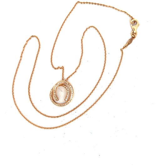 18ct gold chain with diamond pendant, unbranded, featuring a delicate design and sparkling gemstones in a 4.0g necklace.