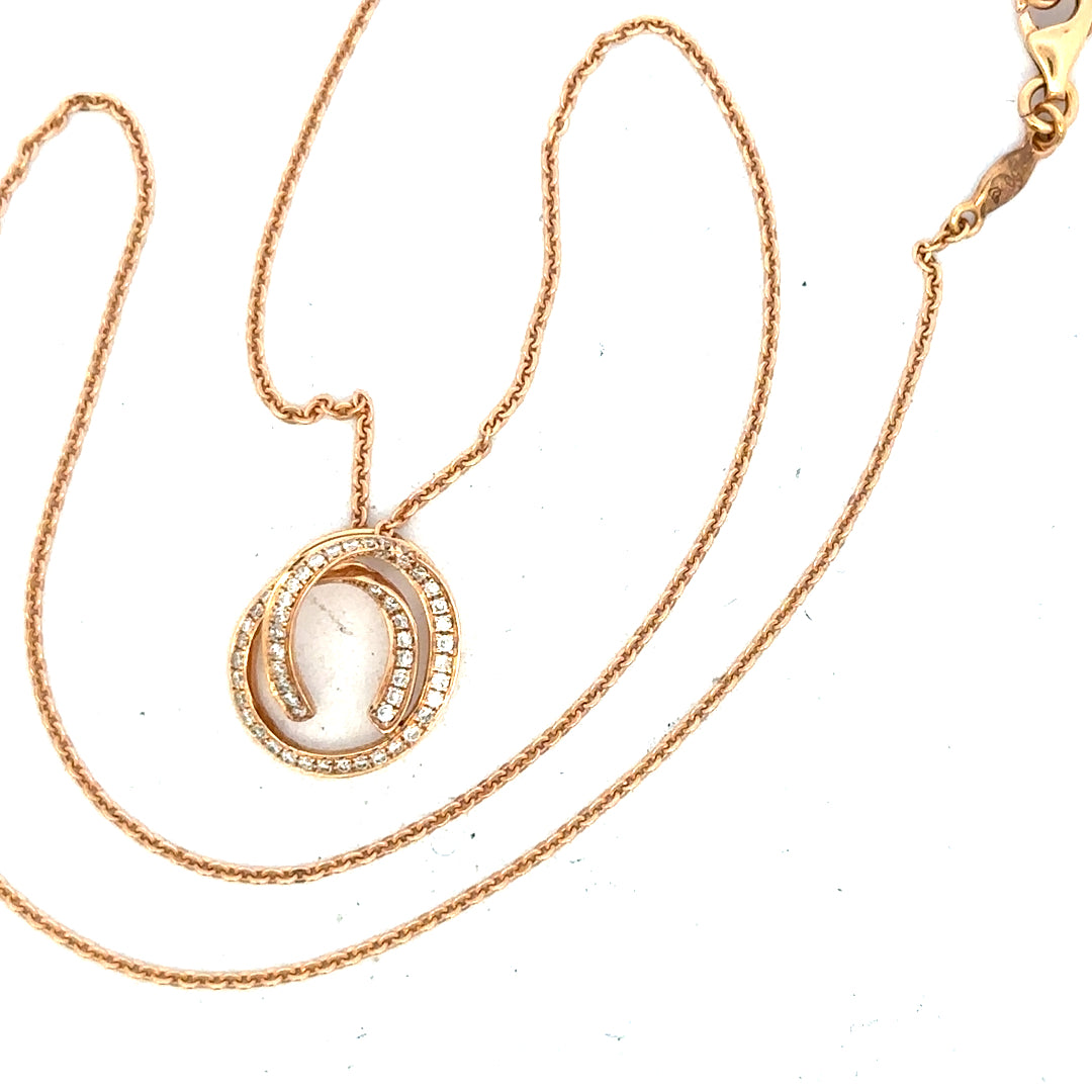 18ct gold chain with diamond pendant, unbranded jewelry, featuring a delicate chain and sparkling diamond accent.