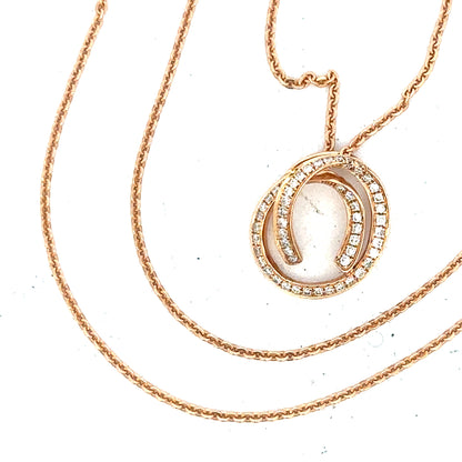 18ct gold chain with diamond pendant, unbranded, featuring a delicate design and sparkling diamonds, weighs 4.0g.