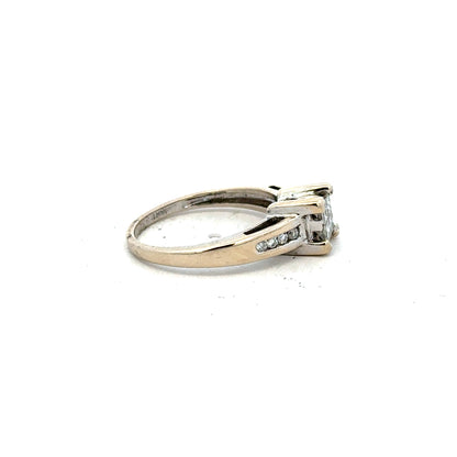 18ct white gold diamond ring with 0.33 carats of diamonds in size L, featuring a classic elegant design.