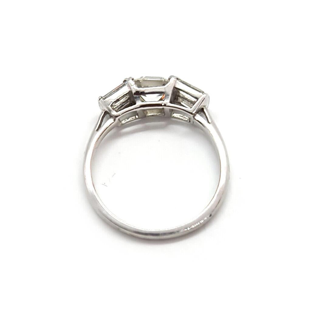 18ct white gold diamond ring with 1.80 carats of sparkling diamonds, elegant jewelry piece featuring a sleek design.