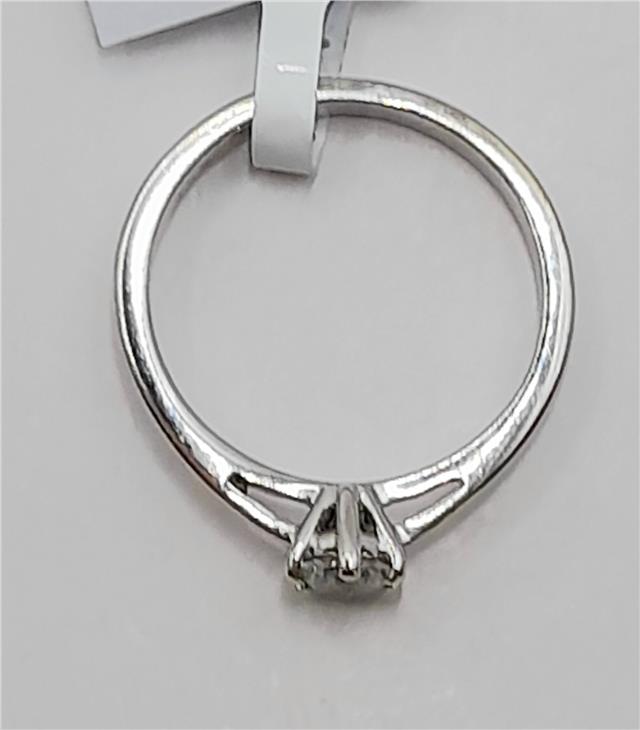18ct white gold diamond ring in size I 1/2, featuring a sparkling diamond setting and elegant band design.