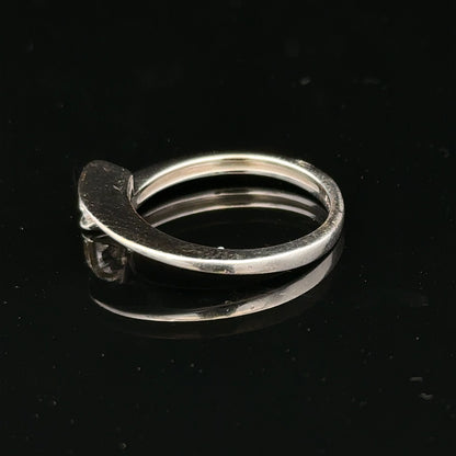 Unbranded 18ct white gold diamond ring, size K1/2, featuring sparkling diamonds and a sleek, elegant design.