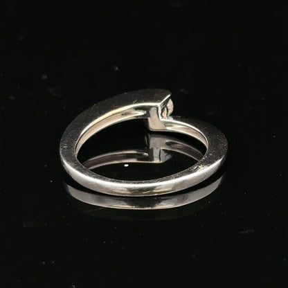Unbranded 18ct white gold diamond ring size K1/2, featuring sparkling diamonds and elegant design.