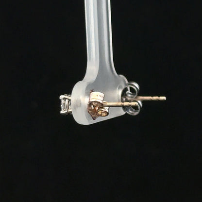 18ct white gold diamond stud earrings with 0.40 carats of sparkling diamonds, elegant and timeless jewelry for women.