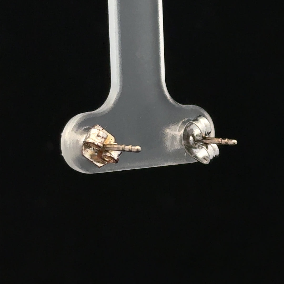 18ct white gold stud earrings with 0.40 carat diamonds, featuring a classic and elegant design with a secure post setting.