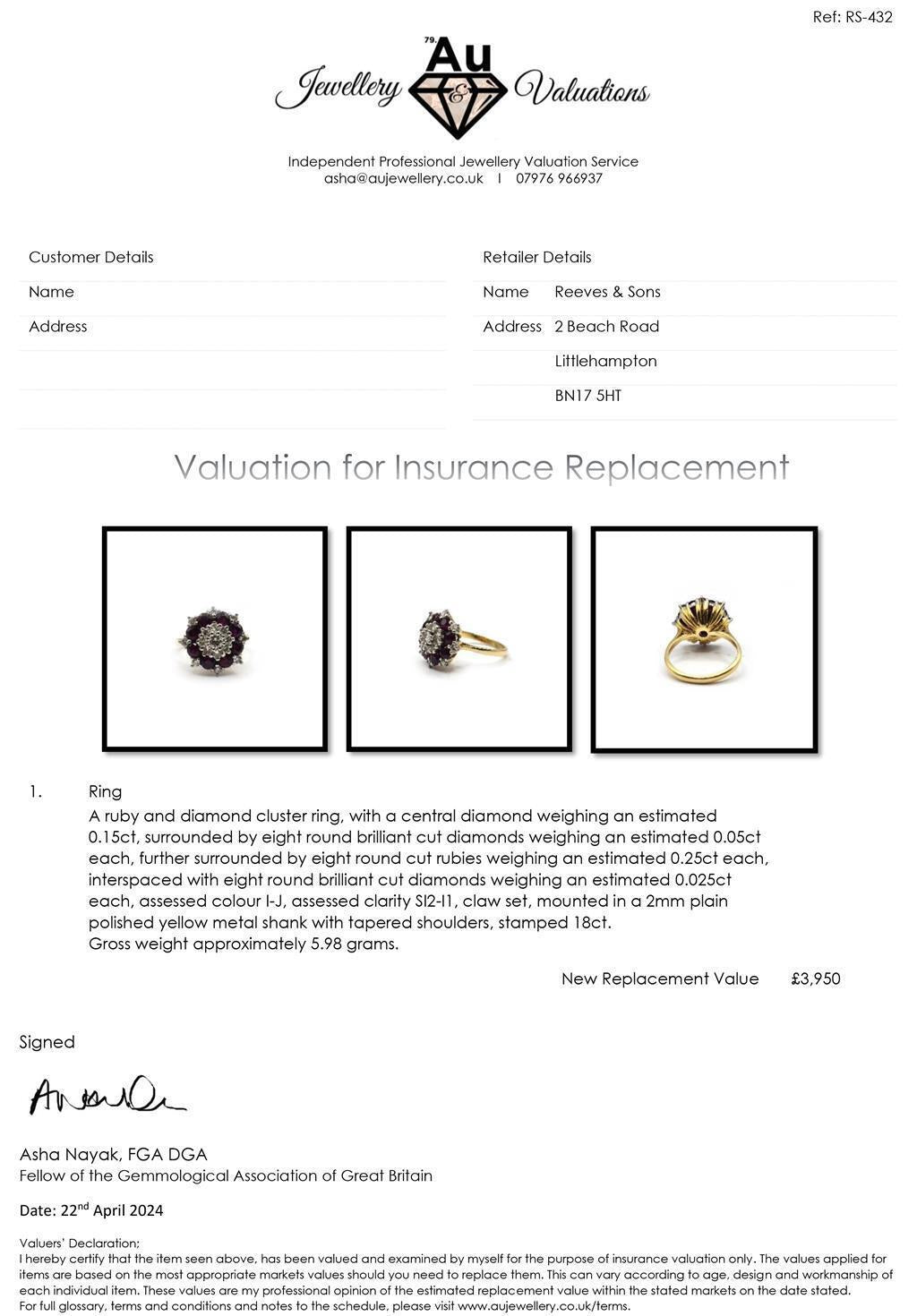 18ct yellow gold ring featuring a 0.25 carat ruby and 0.90 carat diamonds, elegant jewelry piece with sparkling gemstones.