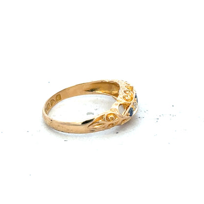 18ct yellow gold diamond ring in size J, featuring a sparkling diamond set in an elegant band.