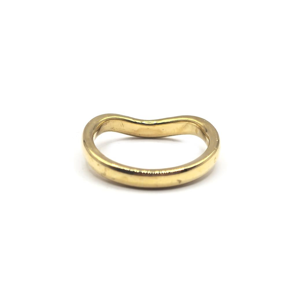 18ct yellow gold diamond ring, size K, featuring a sparkling diamond setting, unbranded jewelry piece with elegant craftsmanship.