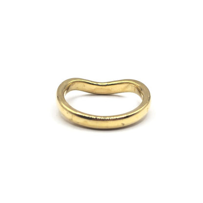 18ct yellow gold diamond ring, size K, featuring a sparkling diamond setting, unbranded jewelry piece with elegant craftsmanship.