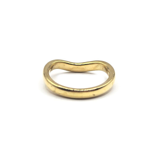 18ct yellow gold diamond ring, size K, featuring a sparkling diamond setting, unbranded jewelry piece with elegant craftsmanship.