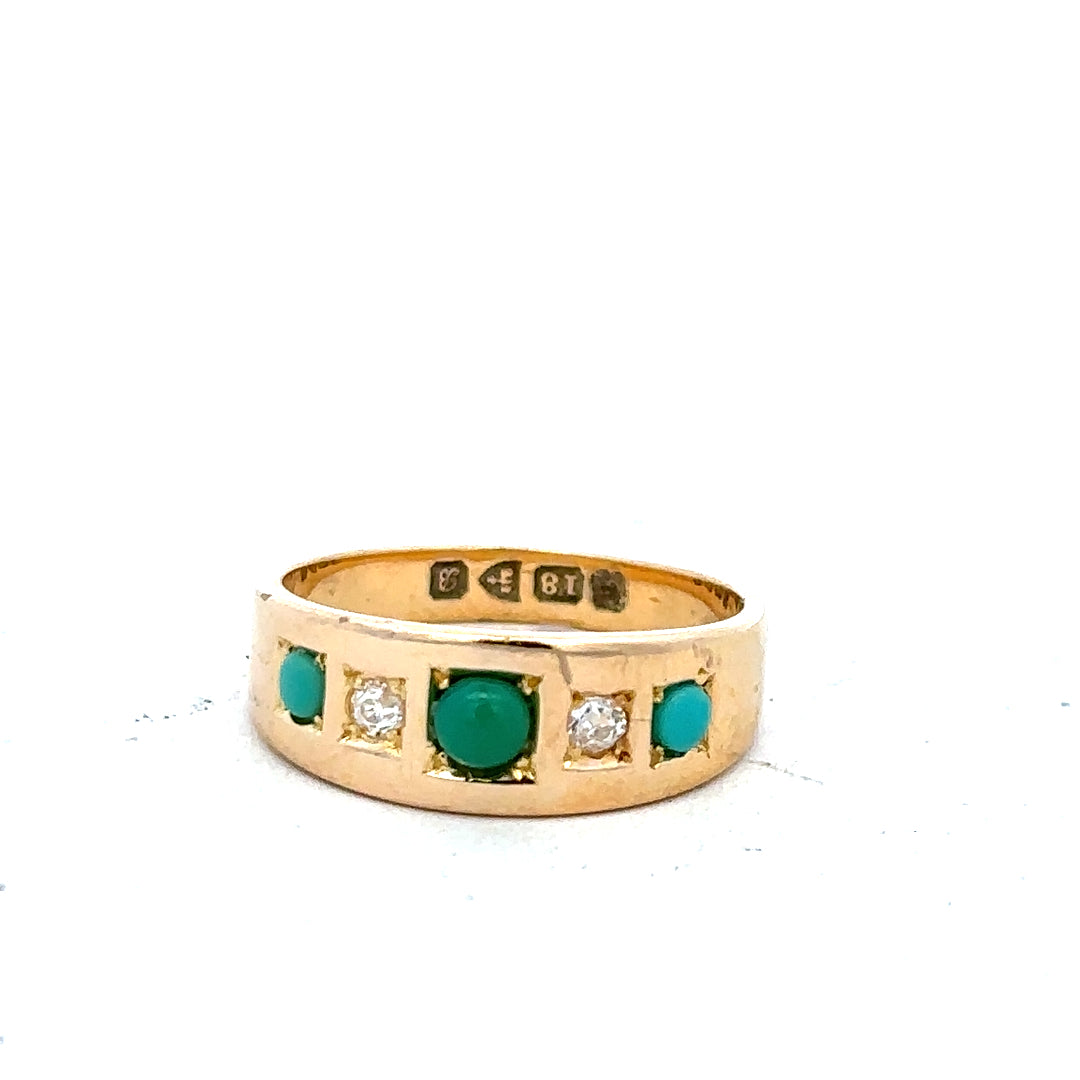 18ct yellow gold diamond ring in size K, featuring a sparkling diamond setting, unbranded jewelry piece.