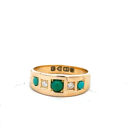 18ct yellow gold diamond ring in size K, featuring a sparkling diamond setting, unbranded jewelry piece.