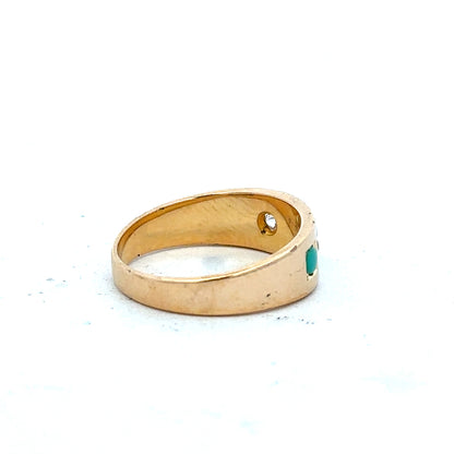 18ct yellow gold diamond ring, size K, featuring a sparkling diamond setting, unbranded jewelry.