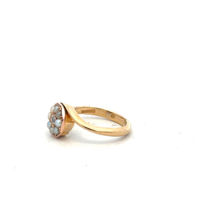 18ct yellow gold diamond ring in size L with sparkling diamonds, unbranded jewelry, elegant and classic design.