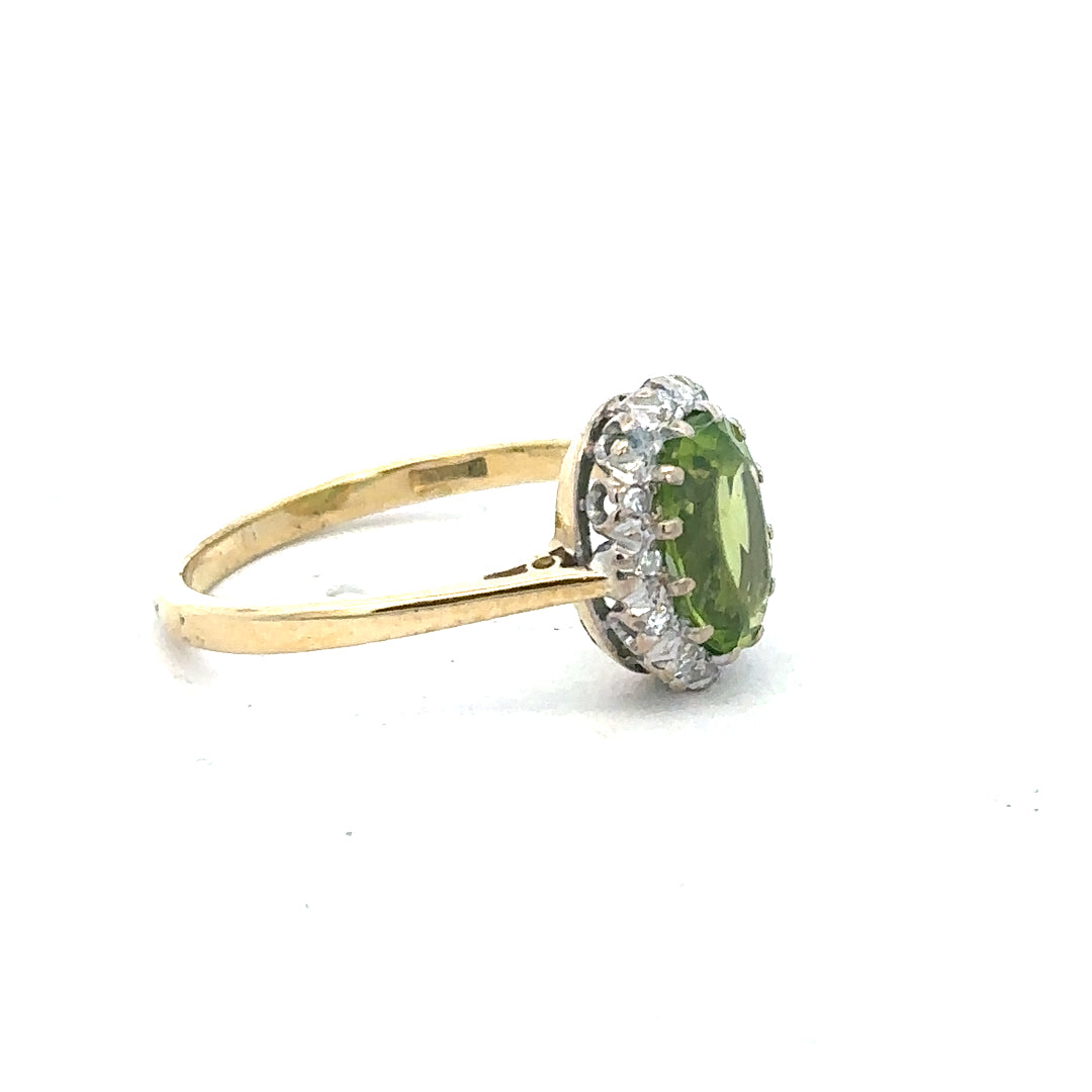 18ct yellow gold diamond ring in size L with sparkling diamonds, unbranded jewelry piece featuring elegant craftsmanship.