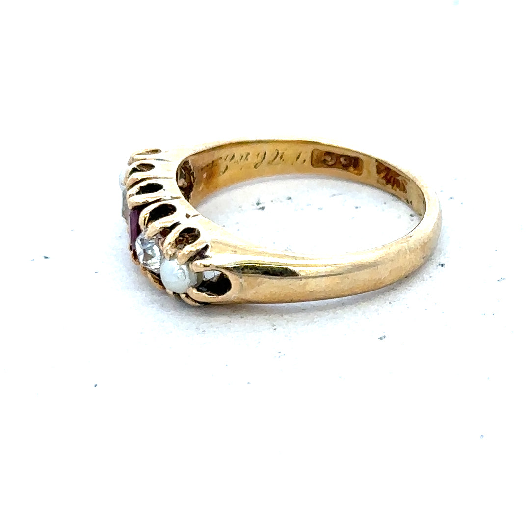 18ct yellow gold diamond ring in size N1/2, showcasing a sparkling diamond set on a sleek gold band.