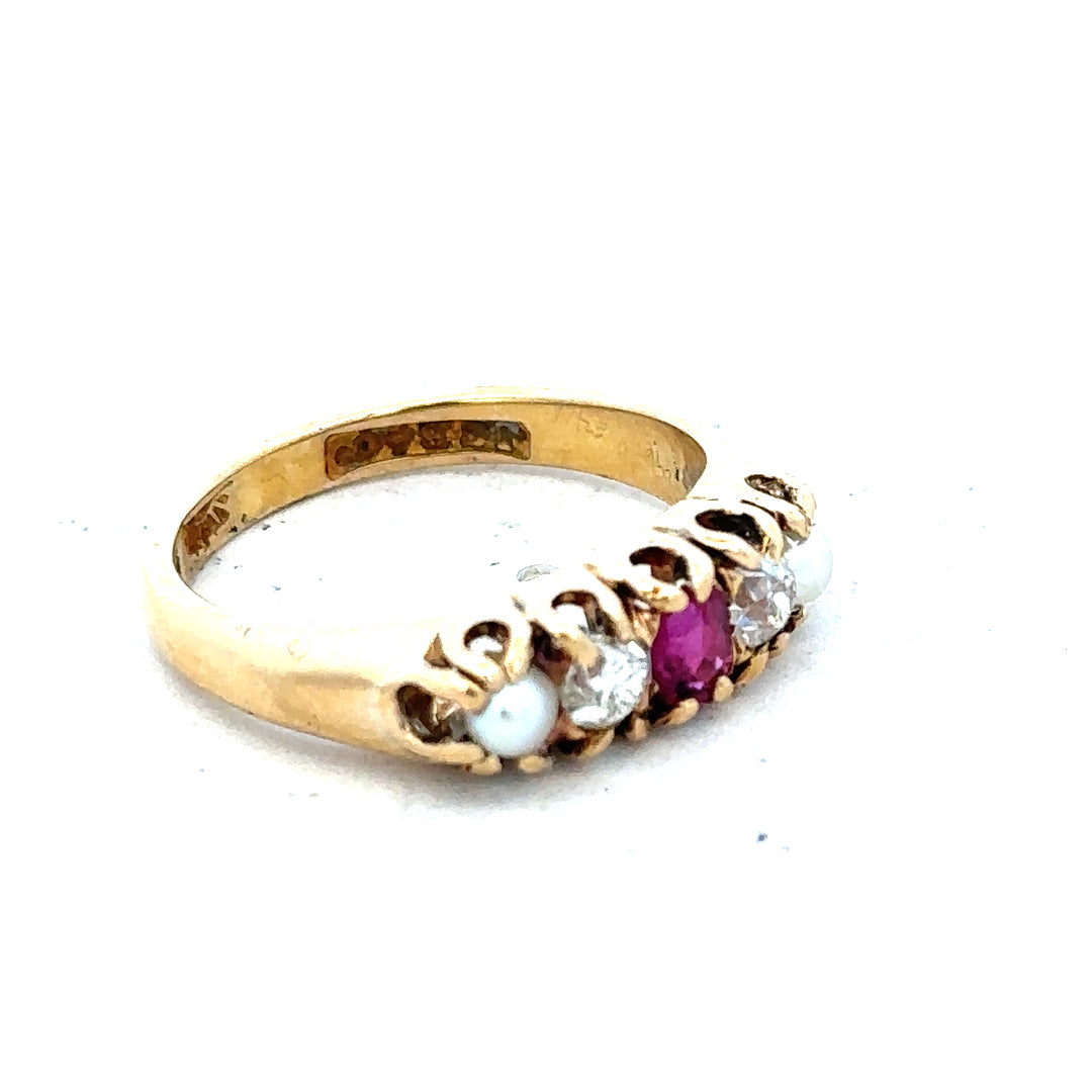18ct yellow gold diamond ring in size N1/2, featuring a sparkling diamond setting and a sleek, elegant design.