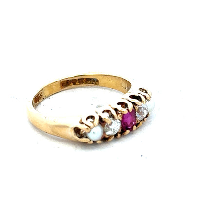 18ct yellow gold diamond ring in size N1/2, featuring a sparkling diamond setting and a sleek, elegant design.