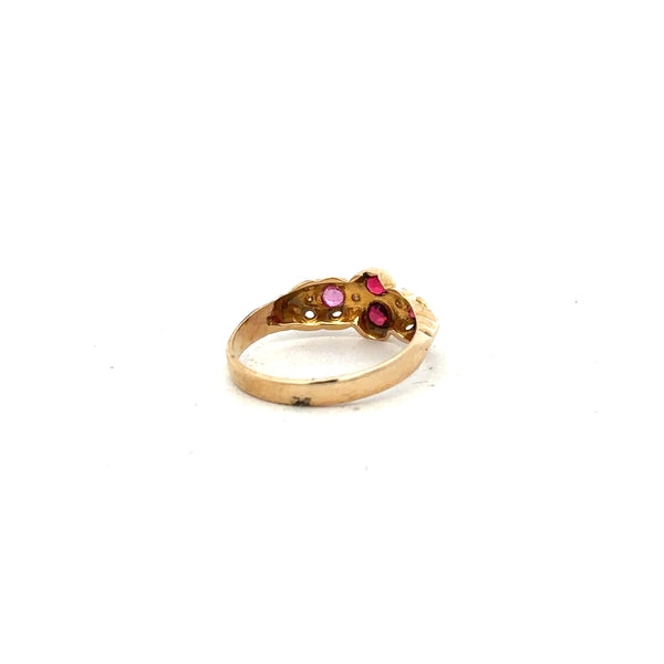 18ct yellow gold ring size M, unbranded, with a smooth, polished finish, displayed on a plain background.
