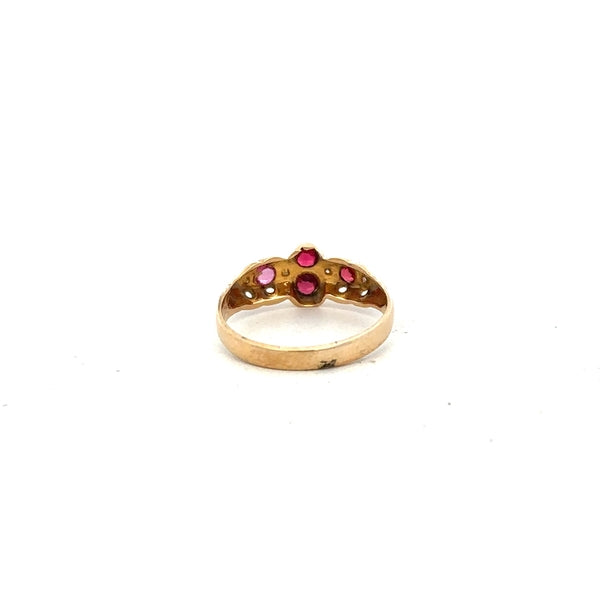 18ct yellow gold ring in size M, unbranded, featuring a simple smooth band design.