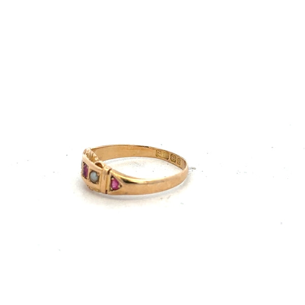 18ct yellow gold ring in size N with a simple band, unbranded, showcasing its elegant, polished finish.
