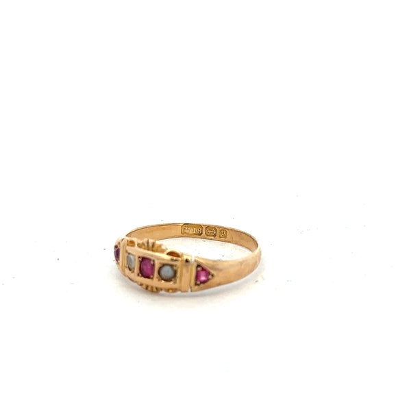 18ct yellow gold ring size N, unbranded, with a smooth band and polished finish, displayed on a neutral background.