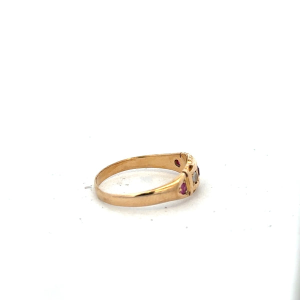 18ct yellow gold ring in size N, unbranded, showcasing a smooth, polished band with a classic design and shiny finish.