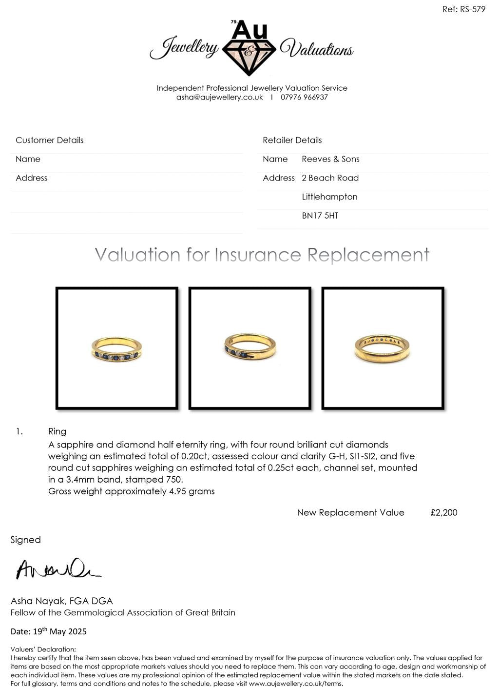 18ct yellow gold sapphire and diamond ring, size N, featuring a central sapphire with surrounding diamonds, elegant jewelry piece