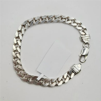 925 silver curb bracelet, 20.5cm length, 26g, unbranded jewelry, detailed silver chain bracelet for everyday wear