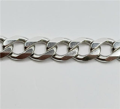 925 silver curb chain, 19 inch length, 50.5g, unbranded jewelry chain with a classic curb link design