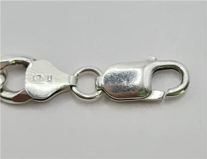 925 silver curb chain, 19-inch length, 50.5g, unbranded jewelry chain with a classic curb link design.