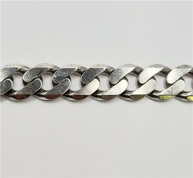 925 silver curb chain, 20-inch length, 86.7g, unbranded jewelry chain with classic curb link design.