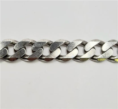 925 silver curb chain, 20-inch length, 86.7g, unbranded jewelry chain with classic curb link design.