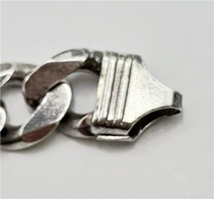925 silver curb chain, 20-inch length, unbranded jewelry chain with a polished finish and 86.7g weight.