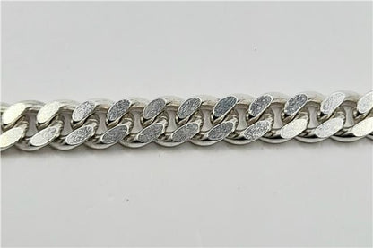 925 silver curb chain, 16-inch length, unbranded jewelry chain weighing 48g, featuring classic curb link design.