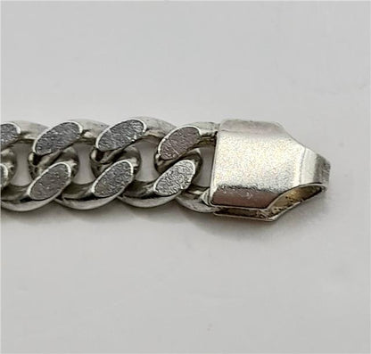 925 silver curb chain, 16-inch length, unbranded jewelry chain with a sturdy curb link design, weighs 48g.