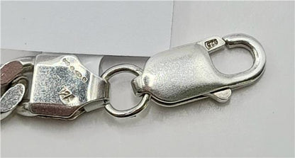 925 silver curb chain, 16-inch length, unbranded jewelry chain with a sturdy design and polished silver finish.