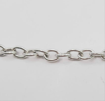 925 silver heart chain weighing 29.7g, featuring a delicate design, perfect for elegant jewelry accessories.